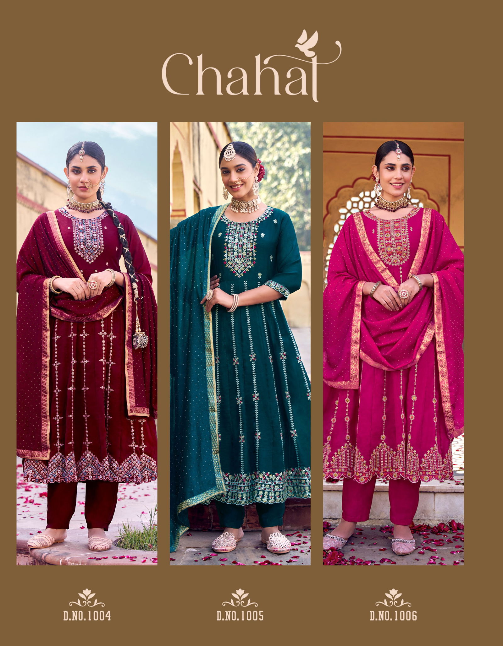 Chahat Vol 1 By Radhika Vichitra Silk Kurti With Bottom Dupatta Wholesale Price